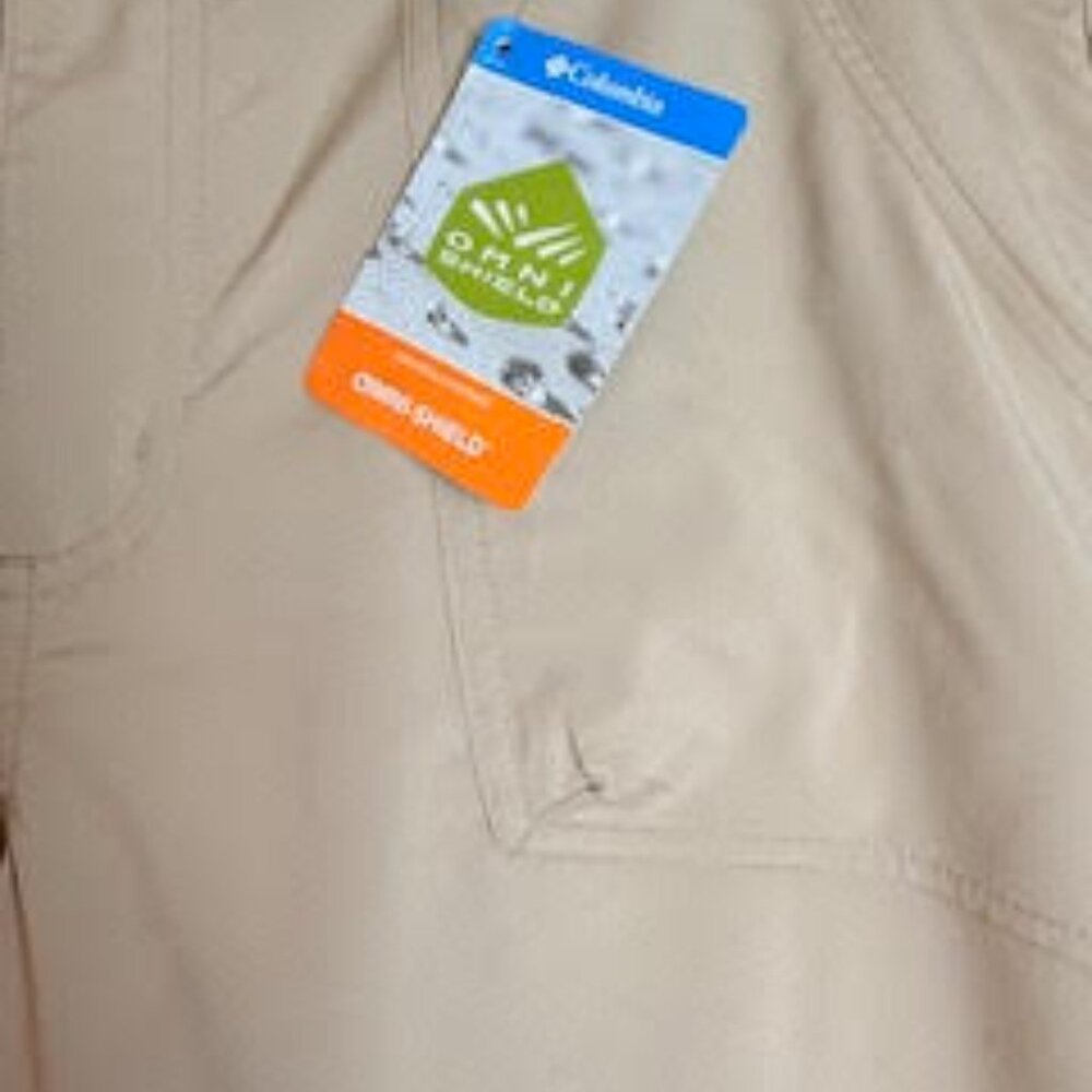 Columbia PFG Women’s Capri Pants Beige, Size 16, Omni-Shield NWT - Picture 7 of 8